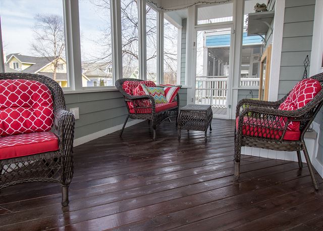 Screened in patio Screened in patio