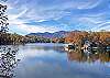 .View of Lake Lure from the South end of the lake.   Every season in Lake Lure has it's beauty, but Fall is amazing!