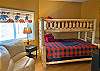 Lower Level Guest Bedroom:  Bunk Bed with Queen lower and Twin upper