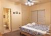 Ground Level Queen Bedroom has private bath with combination tub/shower
