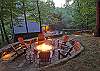 Amenities to enjoy year-round, including a beautiful stone fire pit area overlooking the house and mountains....