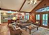 Open floor plan Great Room, Dining and Kitchen with incredible views of Lake Lure and the surrounding mountains....