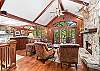 Open floor plan Great Room, Dining and Kitchen with incredible views of Lake Lure and the surrounding mountains....