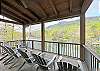 And plenty of seating to take in the wonderful views of the lake and surrounding mountains.