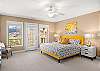 Bedroom 3 (upper level) has King bed, private Balcony and private Bathroom