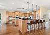 4 additional dining seats at the Kitchen breakfast bar
