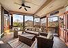 Fabulous Screened Porch with mountain views and Gas Fireplace 