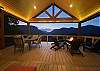 Enjoy beautiful sunsets on the new expansive Deck.  Deck has lots of seating, gas firepit, and dining table