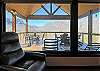 Family Rm view of the Deck and Mountains beyond