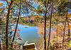 Beautiful Fall View of Bald Mountain Lake from the Main Level Deck.
