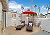 outside patio lounge area
