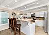 kitchen and sitting area
