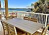 Spacious deck with stunning Santa Rosa Sound views, perfect for a sunrise breakfast or sunset BBQ!