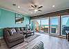 Gulf views from the open and airy great room