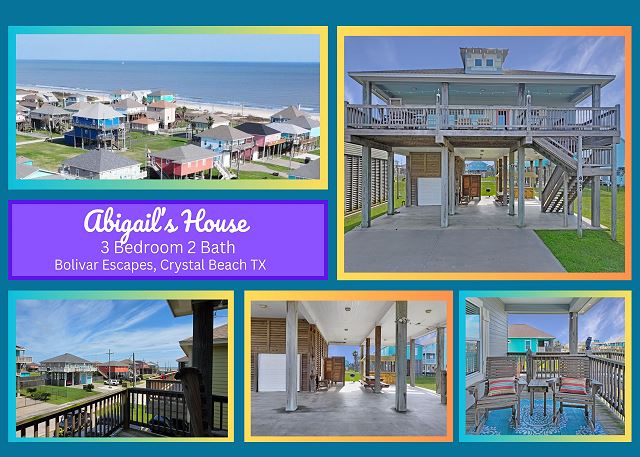Abigail's House, 3 bedroom 2 bath home sleeps10. A short stroll to the beach.
