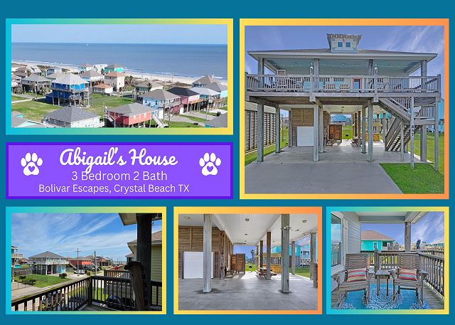 Abigail's House, 3 bedroom 2 bath home sleeps10. A short stroll to the beach.