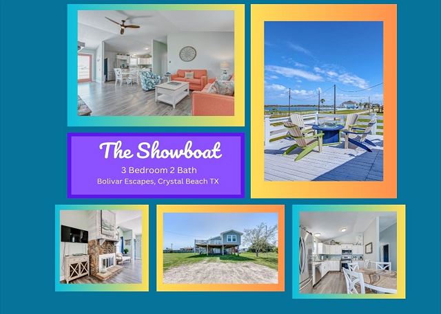 The Showboat - a 3 bedroom 2 bath home that sleeps 10 on Bayside.