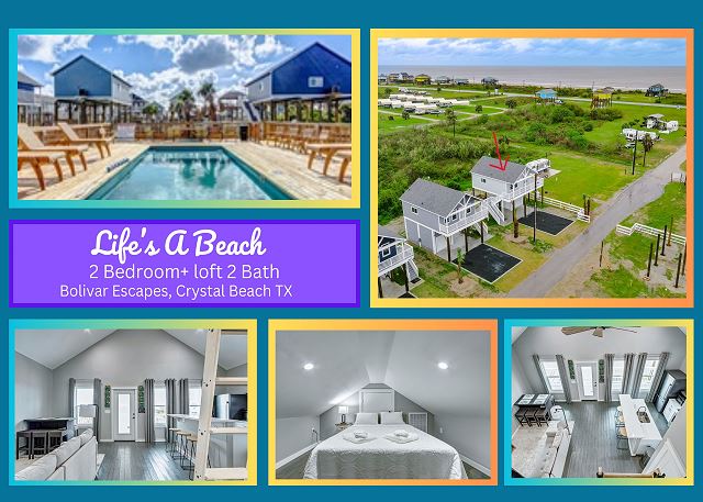 Life's a Beach -Community Pool - 2 bedroom + loft, 2 bath home sleeps 8.