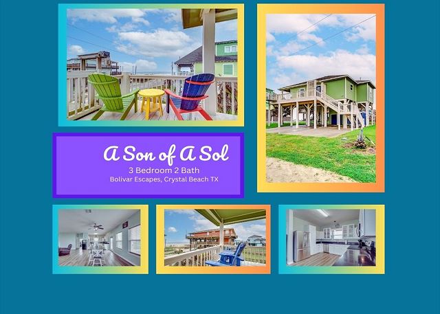 A Son of a Sol - Beach Views- 3 bedroom 2 bath sleeps 13.