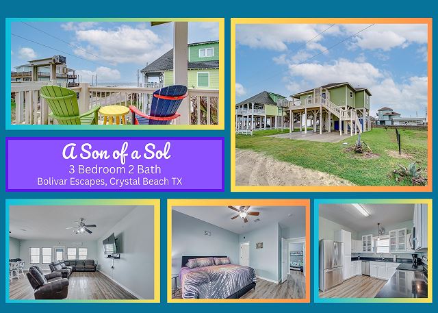 A Son of a Sol - Beach Views- 3 bedroom 2 bath sleeps 13.