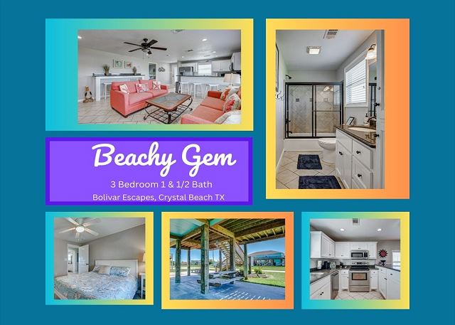 Beachy Gem -  a 3 bedroom, 1-1/2 bath that sleeps 6.