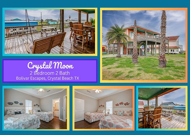 Crystal Moon - a 2 bedroom 2 bath home that sleeps 8.