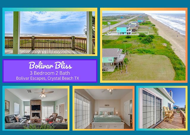 Bolivar Bliss - Front Row 3 bedroom, 2 bath home that sleeps 10.