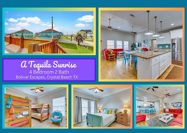 A Tequila Sunrise - a 4 bedroom 2 bath home that sleeps 12.