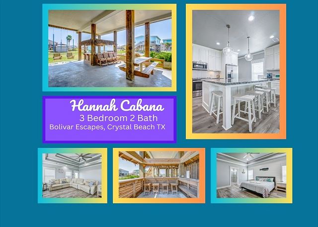 Hannah Cabana- Beach Views-3 bedroom 2 bath home that sleeps 14.