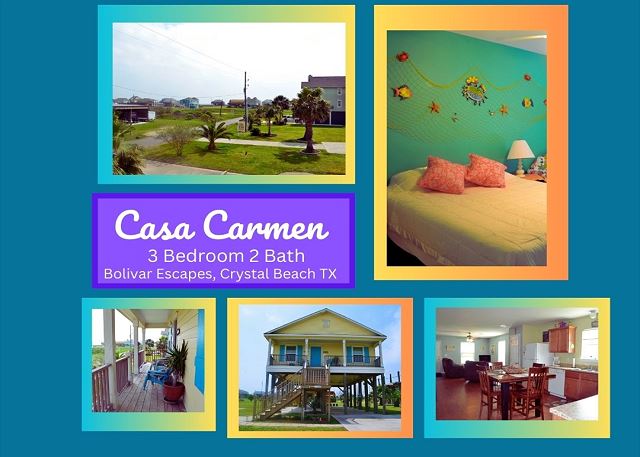 Casa Carmen - Beachside- 3 bedroom 2 bath home sleeps 9.