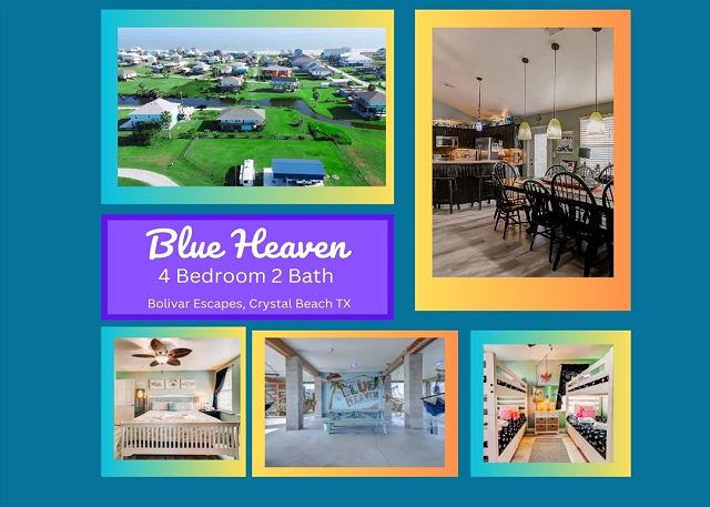 Blue Heaven -  First Responders discount-  4 bedroom, 2 bath, sleeps 15.