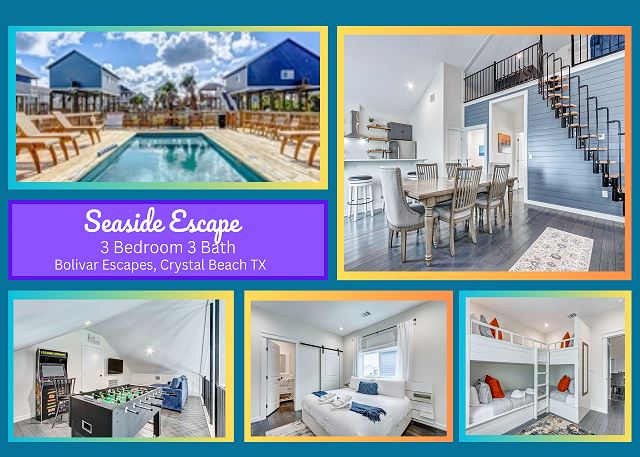 Seaside Escape-Community Pool-3 bedroom with a loft, 3 bath, and sleeps 10.
