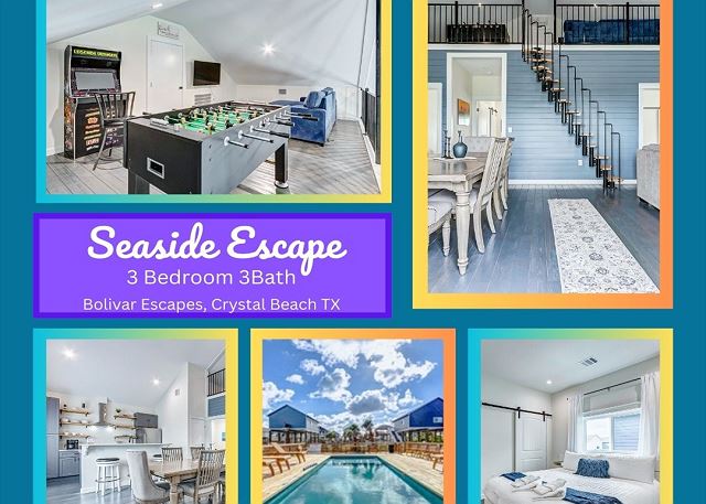 Seaside Escape-Community Pool-3 bedroom with a loft, 3 bath, and sleeps 10.