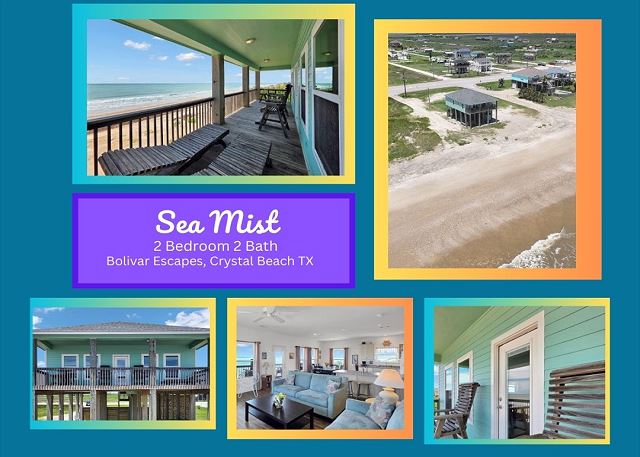 Sea Mist-Beach Front-2 bedrooms, 2 bathrooms, sleeps 6.
