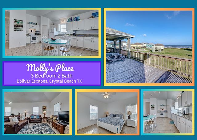 Molly's Place- Beach Views-3 bedroom 2 bath that sleeps 9.