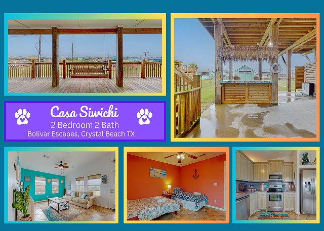 Casa Siwichi- Beachside- 2 bedroom 2 bath home sleeps 7.