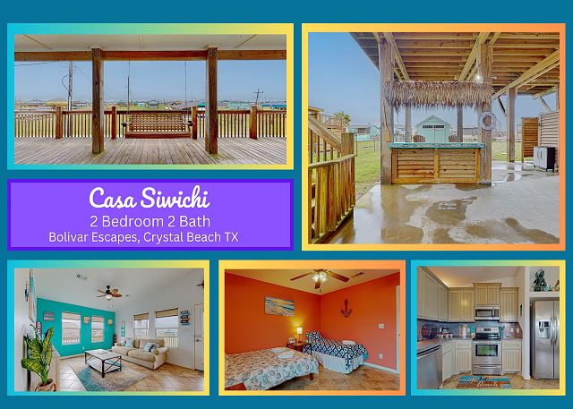Casa Siwichi- Beachside- 2 bedroom 2 bath home sleeps 7.