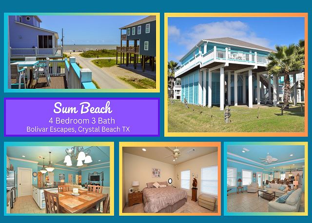 Sum Beach- Great Beach Views-4 bedroom 3 bath home sleeps 13.