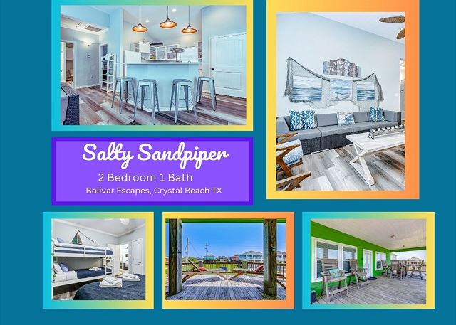 Salty Sandpiper-Pet Friendy-2 bedroom 1 bath home that sleeps 6.