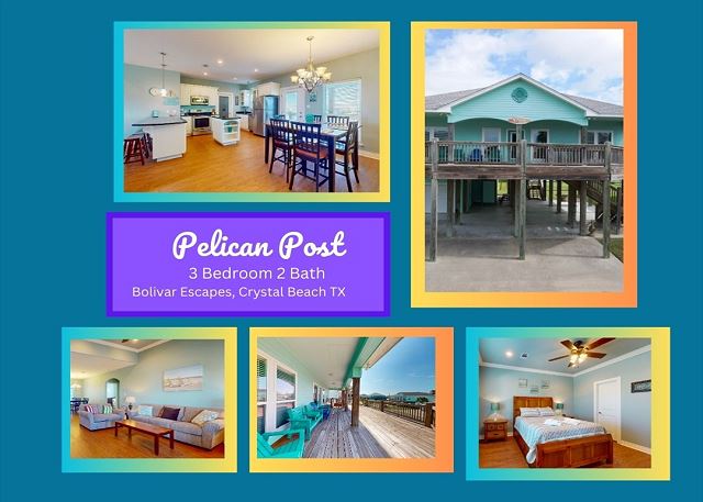 Pelican Post-Beach Views-4 bedrooms, 4 1/2 bathrooms, sleeps 14