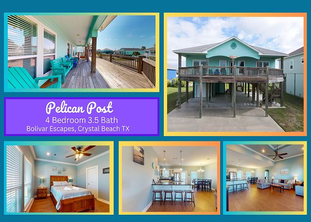 Pelican Post-Beach Views-4 bedrooms, 3 1/2 bathrooms, sleeps 14