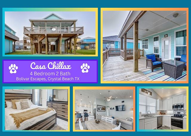 Casa Chillax- Beachside-Generator-4 bedroom 2 bath, sleeps 10.