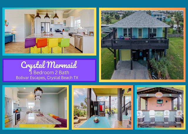 Crystal Mermaid-3 bedroom 2 bath home that sleeps 12.