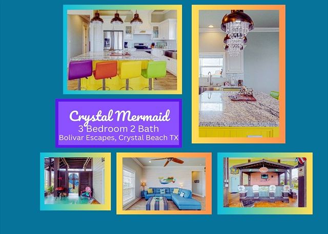 Crystal Mermaid-3 bedroom 2 bath home that sleeps 12.
