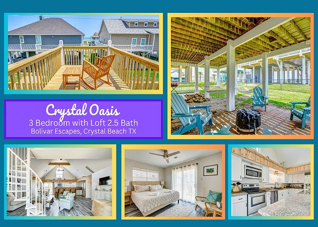 Crystal Oasis- 2nd Row- 3 bedroom plus loft, 2 bath home that sleeps 14.