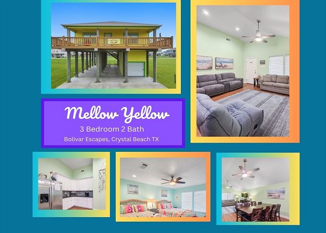 Mellow Yellow-3 bedroom, 2 bathroom, pet-friendly home.