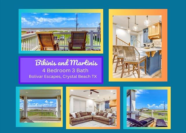 Bikinis & Martinis -Front Row Views- 4 bedroom, 3 bath home, that sleeps 12.