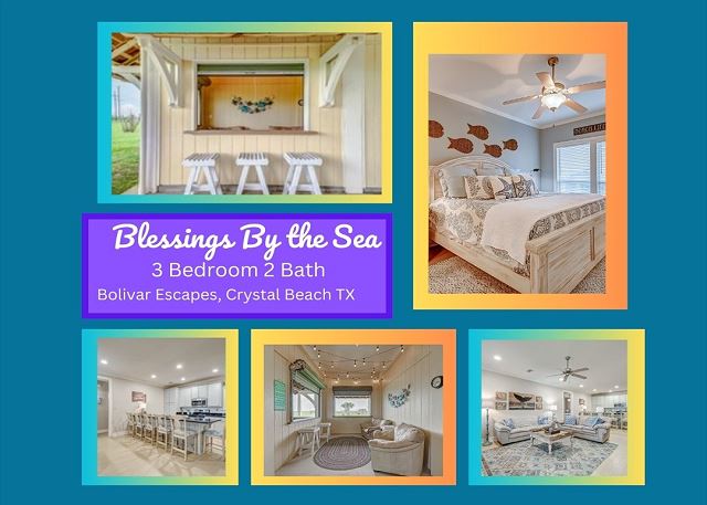 Blessings by the Sea-3 bedroom 2 bath home that sleeps 8.