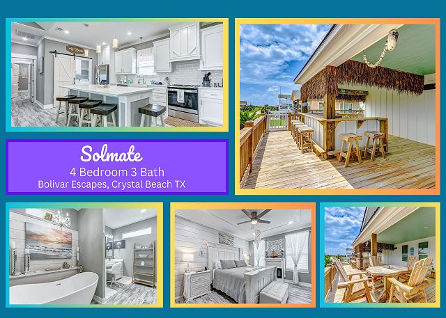 Solmate - 4 bedroom 3  bath home that sleeps 14.
