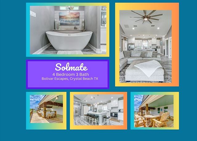 Solmate - 4 bedroom 3  bath home that sleeps 14.
